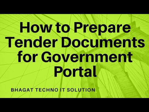 How to Prepare Tender Documents for Government Portal