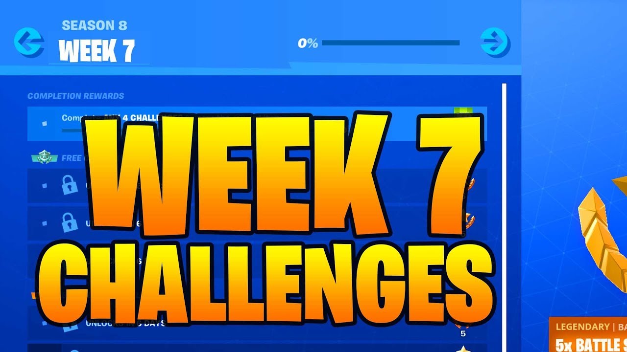 SEASON 9 WEEK 7 CHALLENGES LEAKED - WEEK 7 ALL CHALLENGES GUIDE! Fortnite