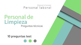 Test 001 Personal de Limpieza - Preguntas Técnicas