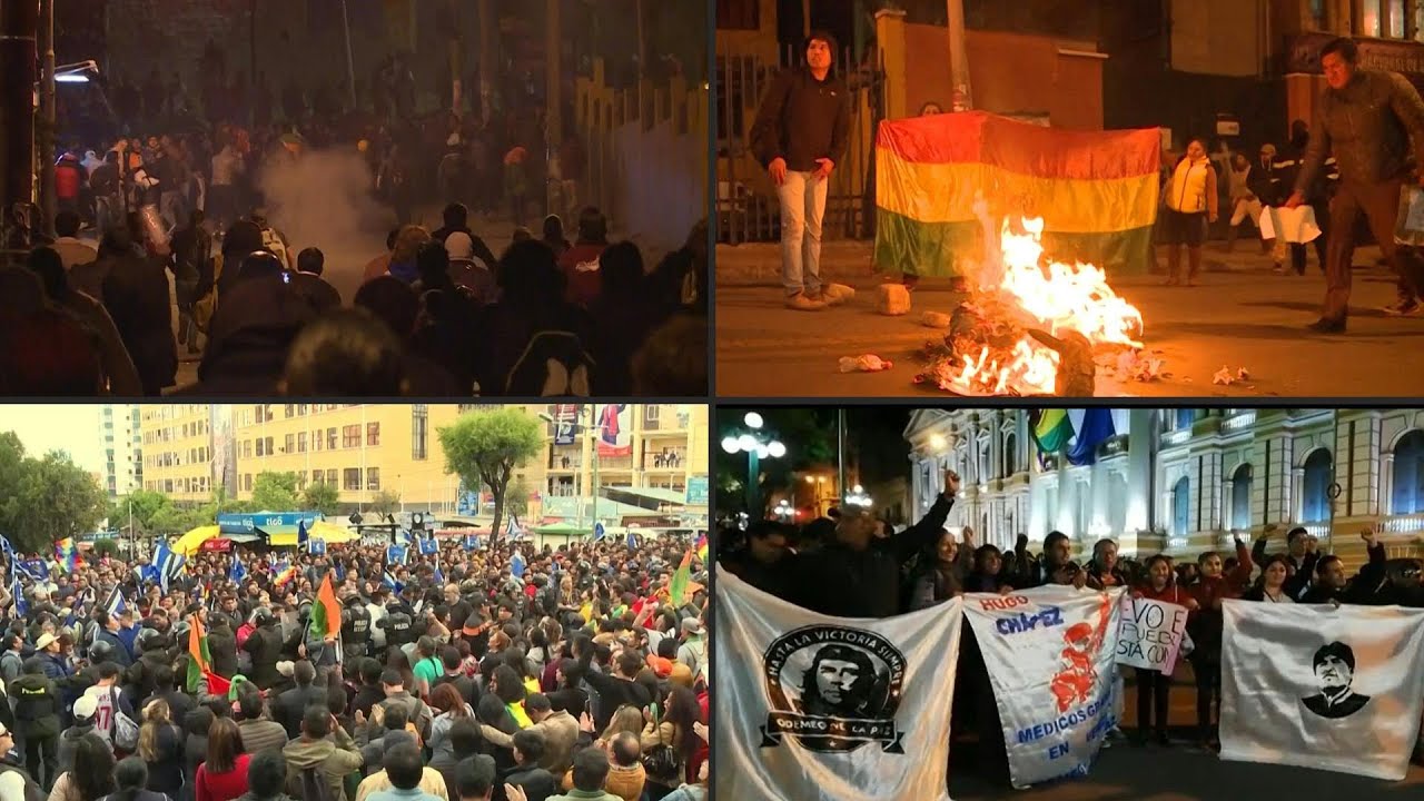 Evo Morales a punto de ganar reelección en Bolivia, protestas violentas al grito de "fraude" | AFP