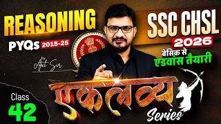 SSC CHSL 2026 | SSC CHSL Reasoning PYQ (2015-25) #42 | SSC CHSL Reasoning Practice Set By Atul Sir