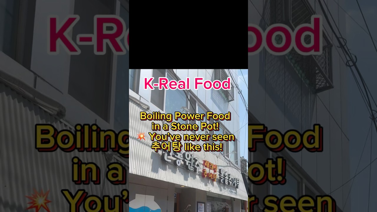 Korean Superfood in a Stone Pot! 🇰🇷 Seochon’s Mudfish Soup Magic 