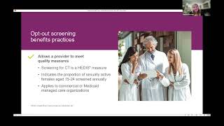 Out-out screening for chlamydia and gonorrhea and comprehensive testing for cervicitis and PID