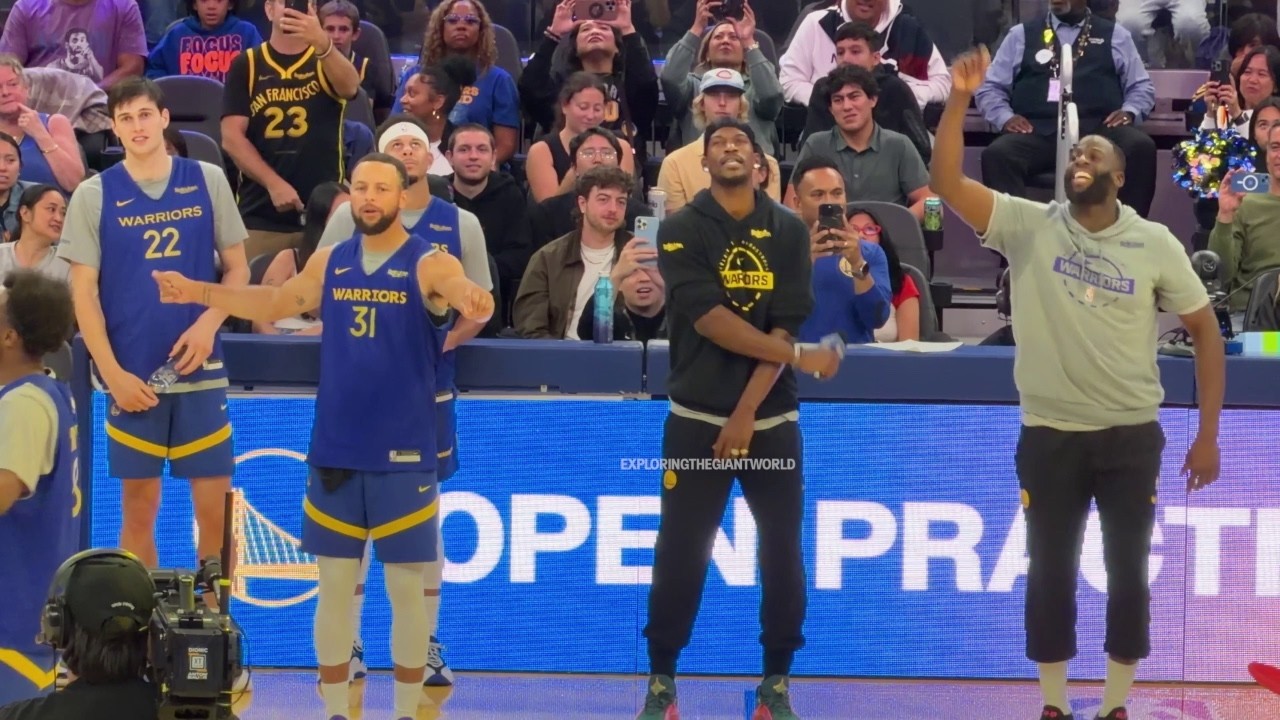 Полные лучшие моменты открытой тренировки Golden State Warriors