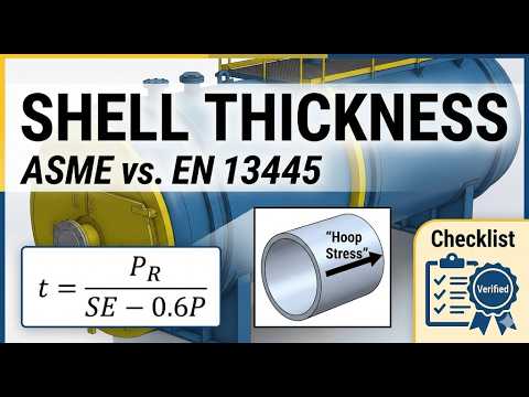 Shell Length Formula Asme Pressure Vessel Design: Master Cylindrical Shell Thickness Calculations ...