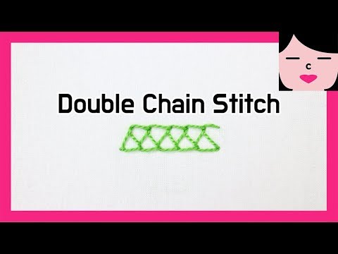 STITCH <strong>DICTIONARY</strong> _ 더블 체인 스티치 프랑스자수 double chain stitch