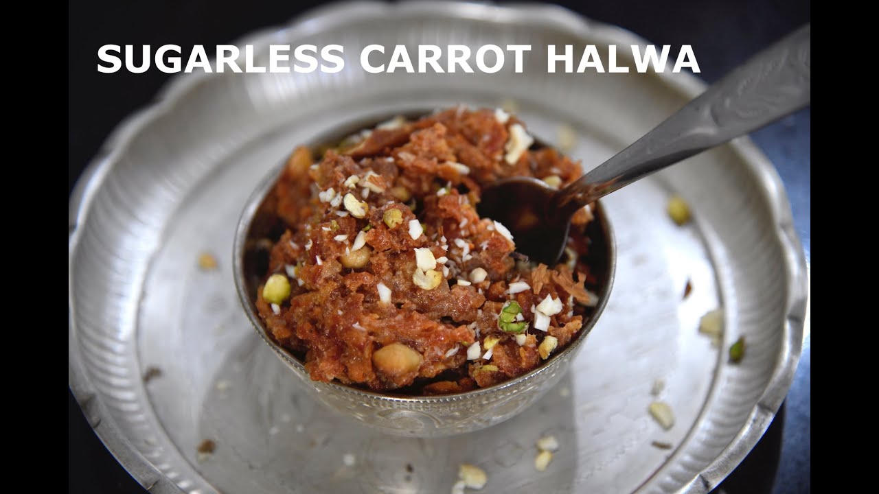 Zero sugar carrot halwa recipe | sugarless carrot halwa recipe | gajar ka halwa