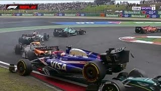 Daniel Ricciardo and Lance Stroll Crash in Shanghai