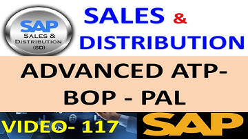 How to Configure Advanced ATP | BOP | PAL in - S4HANA | Sales Distribution in Sap | DK TECHNOLOGIES