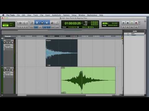 Creating Sync Points and Aligning Clips in Pro Tools