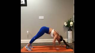 plank shin taps