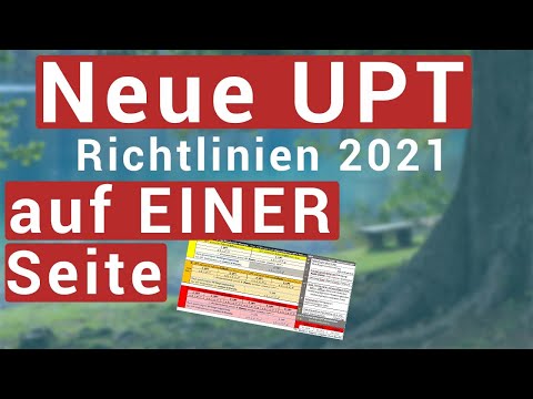 Neue PA Richtlinie UPT Massnahmen kurz und einfach erklärt