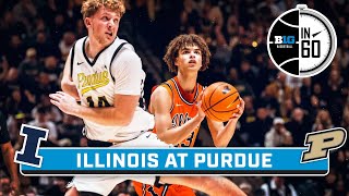 Illinois at Purdue | Jan. 25, 2026 | B1G Basketball in 60