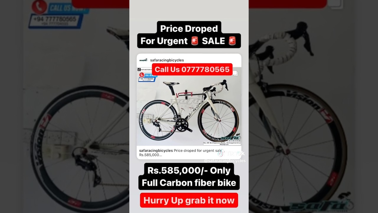 🚨URGENT SALE 🚨Merida full carbon fiber Road Racing Bicycle Rs.585,000/- Safa Racing Bicycles