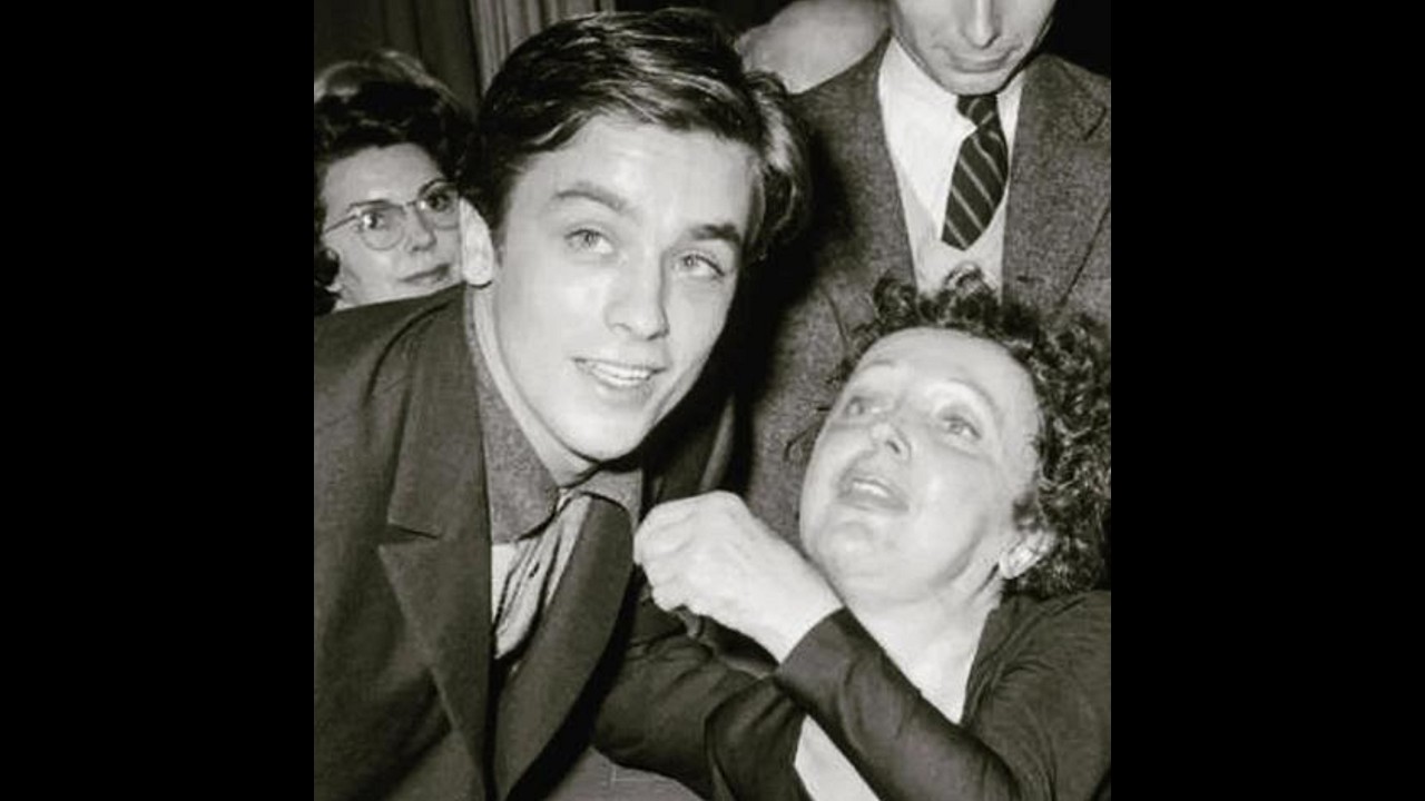 Alain Delon Edith Piaf Marlene Dietrich 1959 After the Concert