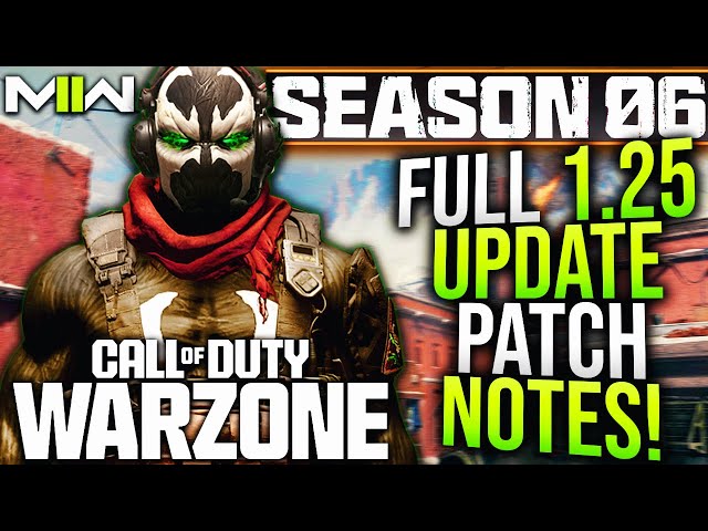Call of Duty Warzone Season 6: starting date and time, new