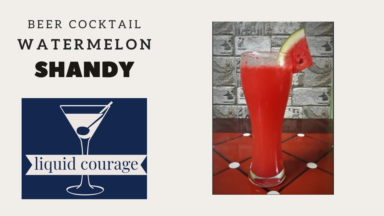 WATERMELON SHANDY Make Cocktails with simple ingredients 