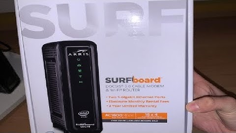 ARRIS SURFboard SBG10 DOCSIS 3 0 16 x 4 Gigabit Cable Modem & AC1600 Wi Fi Router Review