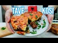 Mouthwatering albanian casserole with tender lamb meat  tave kosi recipe