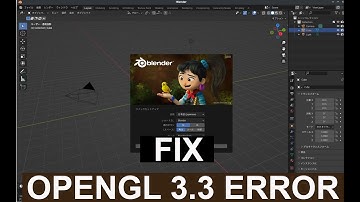 FIX BLENDER opengl 3.3 error (easy step)
