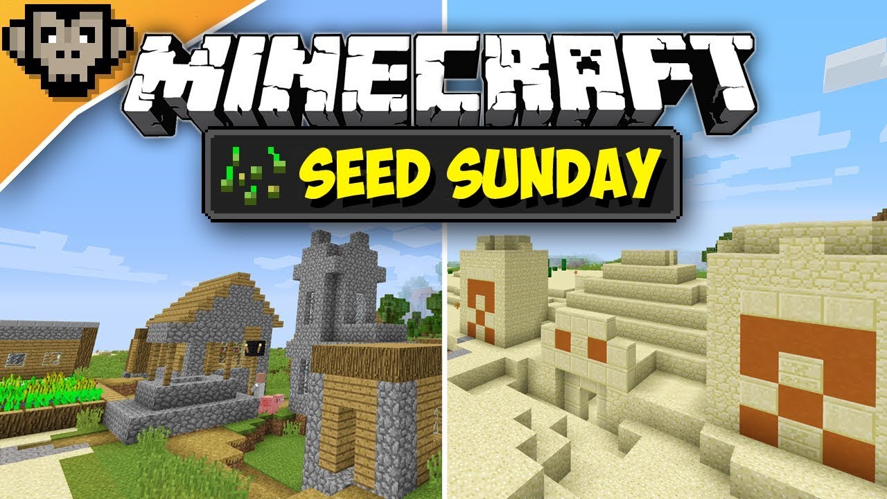Minecraft 1 12 2 Double Desert Temple Village Seed Sunday Ep257 Youtube