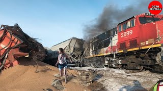 285 SHOCKING Train Collisions & Mistakes Caught on Camera | Idiots in Cars | Best Of 2025 #4