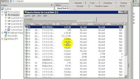 Set Disk Quota for client user use