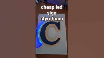 Led sign styrofoam #signfabrication #costycnc #arduino #foamcutter #foamsign #cheapsign #ledsign