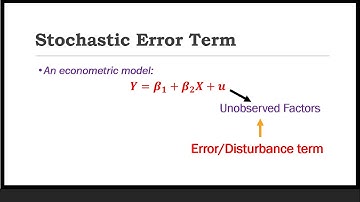 Stochastic Error Term (Econometrics)