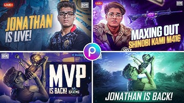 How To Make a Thumbnail Like Jonathan Gaming Bgmi / Tutorial / @JONATHANGAMINGYT