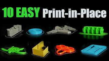 10 EASY Print-in-Place Things to 3D Print First