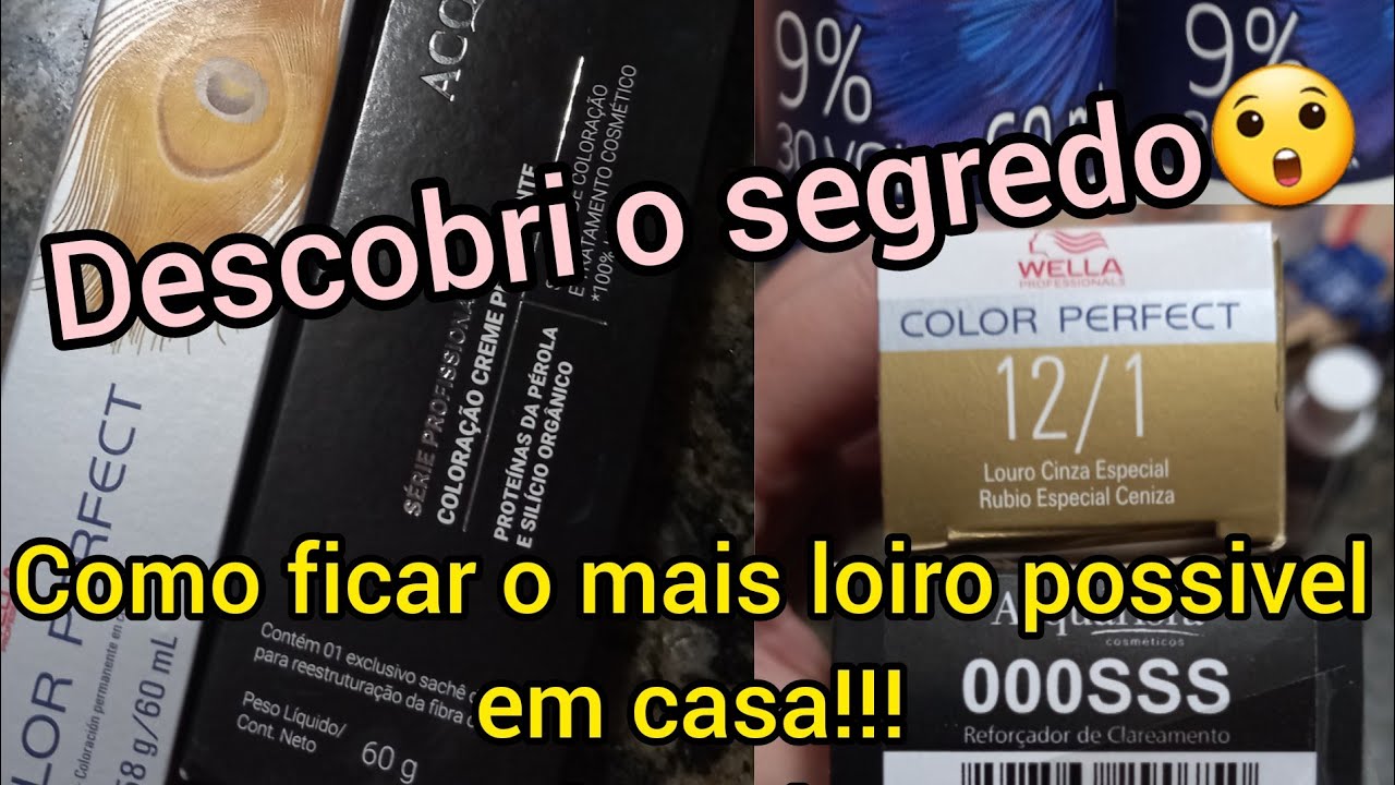 Vão brigar comigo!!! Descobri o segredo!!!Vou ti contar como eu fiz!!! #coloração #loirosperfeitos