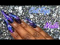 Cat Eye Galaxy Nails