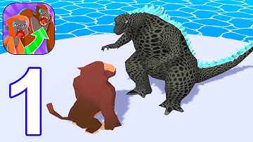 Kaiju Grow 3D - Gameplay Walkthrough Level 1 - 7 New Mobile Game (Android, iOS)