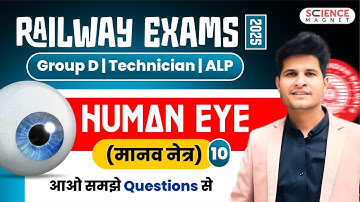 Human Eye| Railway Exam 2025| Group D | Technician | ALP |आओ समझें Questions से |By Neeraj Sir