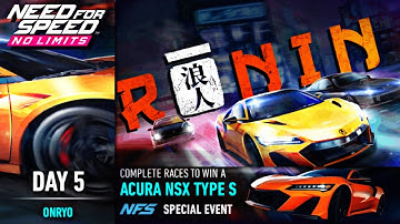 Day 5 - Acura NSX Type S (Onryo) | NFS No Limits