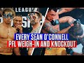 Every Sean O'Connell PFL Weigh-In & Knockout!
