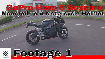 GoPro Hero 5 Session Mounted To A motorcycle Helmet Footage
