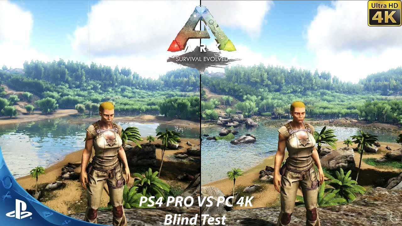 ARK Survival Evolved PS4 Pro VS PC Maximum Settings | Graphics Comparison  Blind Test - YouTube