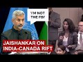 Im not the fbi i what jaishankar said to question on nijjar canada  five eyes