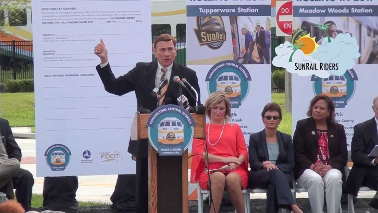 John Mica speaks at SunRail southern extension