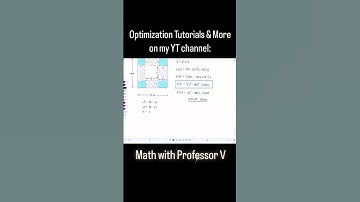 Optimalisatietutorials - Duidelijke STAP-VOOR-STAP uitleg! #mathwithprofessorv #calculus #optimal...