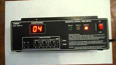 COSYCOM Digital Sequential timer, Sequential interval timer switch for cross fit / MMA/ Boxing