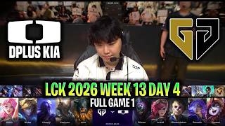 DK vs GEN GAME 1 LCK SUMMER 2026 | FULL GAME | DPLUS KIA vs GENG ESPORTS G1 LCK 2026 W13D4