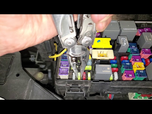 2018 Dodge Grand Caravan Power Outlet Fuse, Inverter Fuse Location