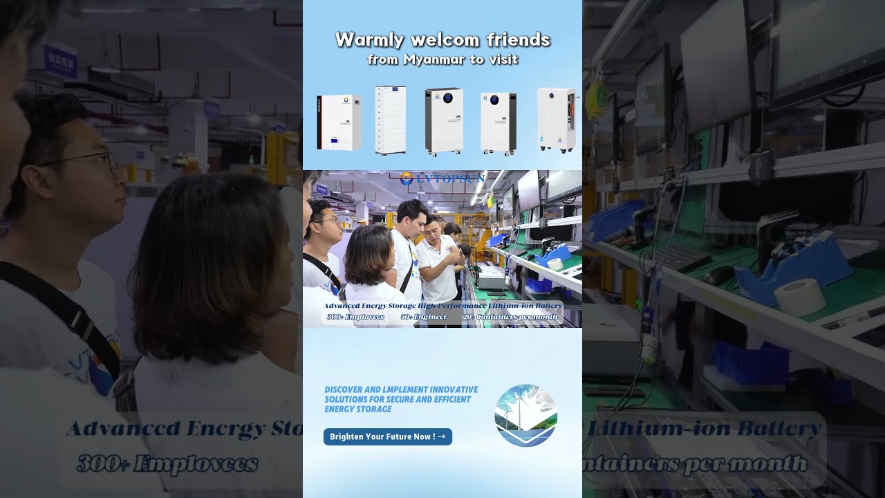 Welcome to LVTOPSUN battery factory, dear friends from Myanmar! 🎉