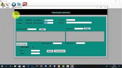 Demo Aplikasi Service Kendaraan dengan Vb.net 2010 dan Database MySQL