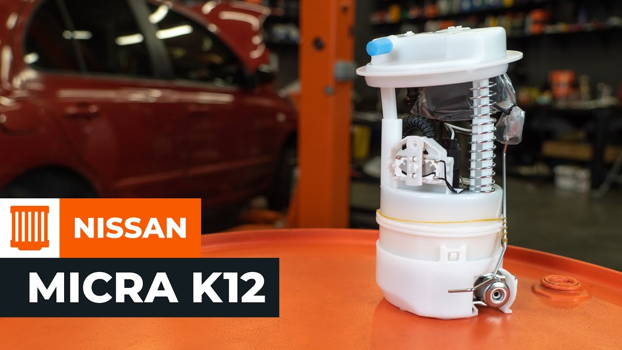 How to change fuel filter NISSAN MICRA K12 [TUTORIAL AUTODOC] YouTube