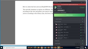 Select the best server in PandaVPN Pro to connect