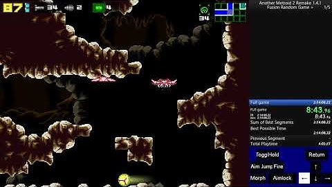 AM2R 1.4.1 Fusion 100% RG+ in 1:47:26 RTA 1:33:42 IGT